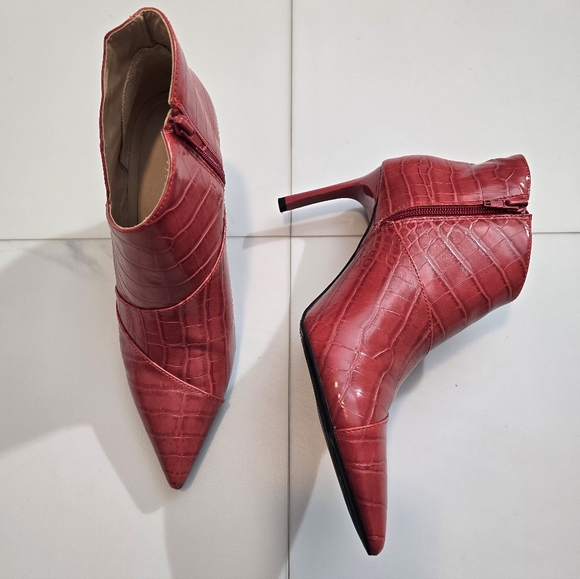 ZARA Pre-owned Ankle Boots:Red, US 8/EUR 39 - Picture 3 of 10